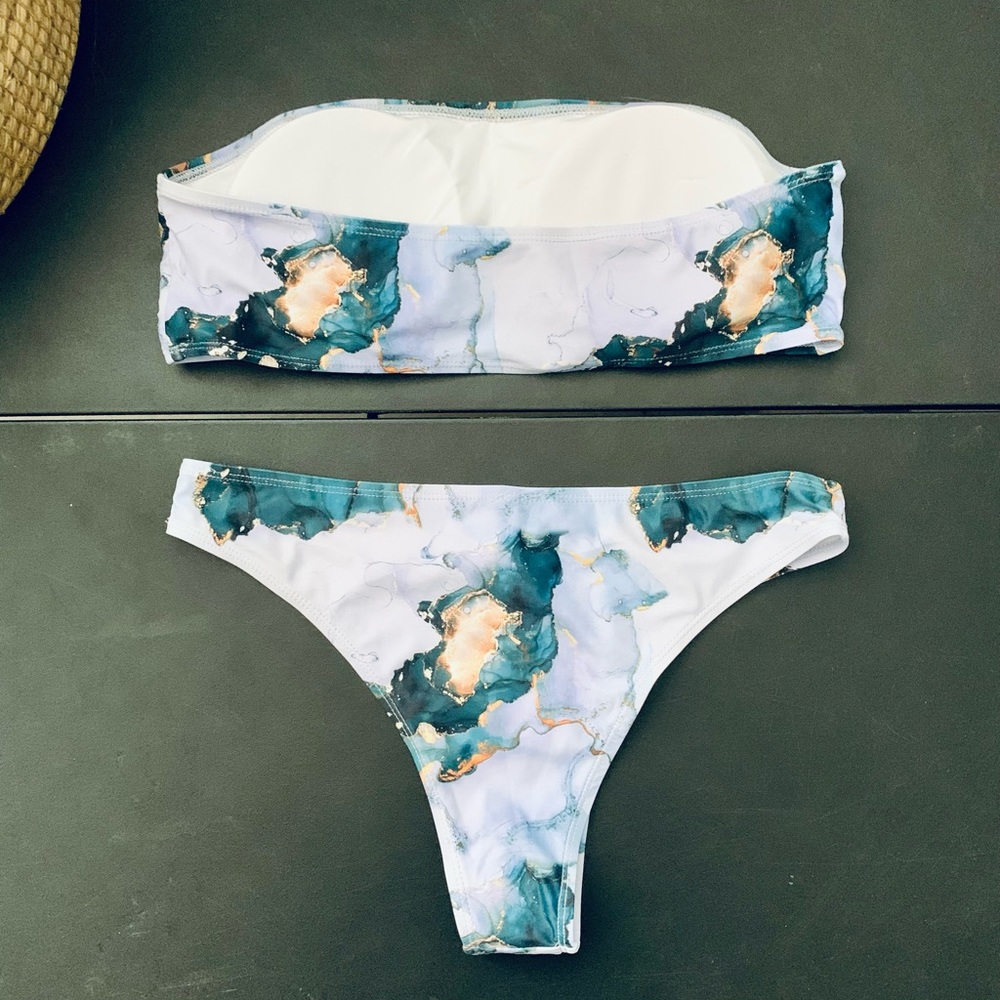 women's 3 piece swim set - Picture 3 of 5